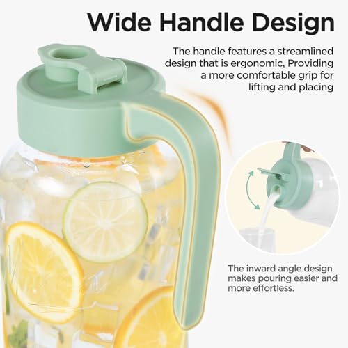 Mason Jar Pitcher (Green)