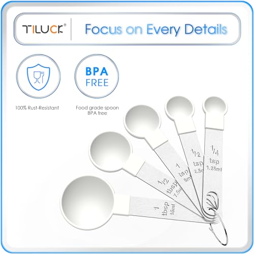 Measuring Cups & Spoons Set (White / 5+5)