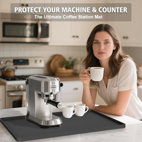Silicone Coffee Mat 24"x16" (black)