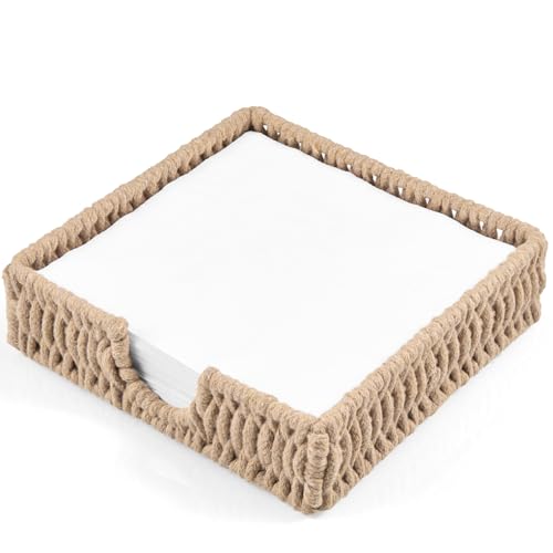 Napkin Holder for Table (Light Khaki / Square)