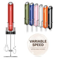 InstaWhisk Upgraded Milk Frother with Variable Speed (Red / Metal Stand)