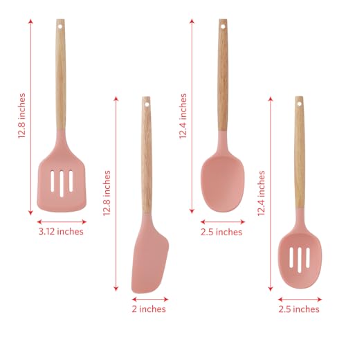 Silicone Kitchen Utensils Set (8-piece Set / Rust)