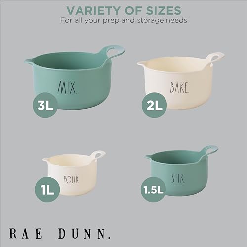 Non Slip Mixing Bowls (4pc / Sage)