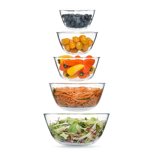 5pc Glass Mixing Bowls Sets (5PCS)