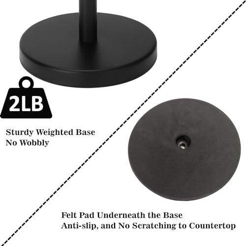 Black Paper Towel Holder Countertop (Black)