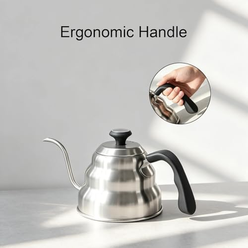 Gooseneck Kettle 1000ml for Pour Over Coffee Stovetop (1000ML)