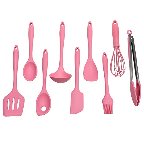 Premium Silicone Cooking Ladle (Pink / 11.25 inch)