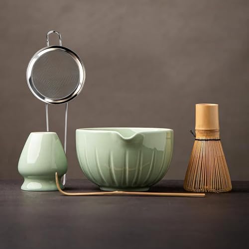 Matcha Set Match Bowl and Whisk (Green)
