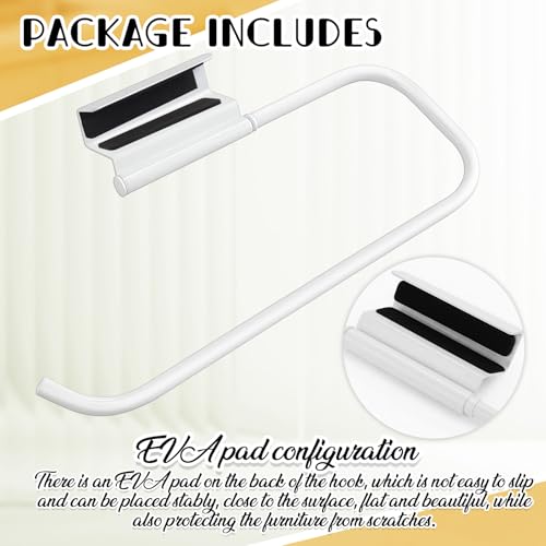 12.9 Inches Cabinet Door Paper Towel Holder (White)