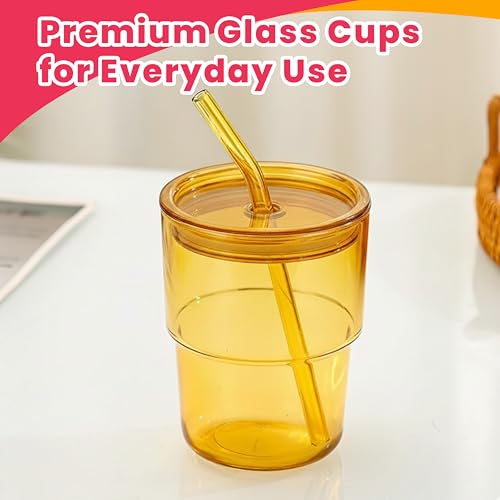 13 oz Tumbler Water Glass (2pcs Amber)