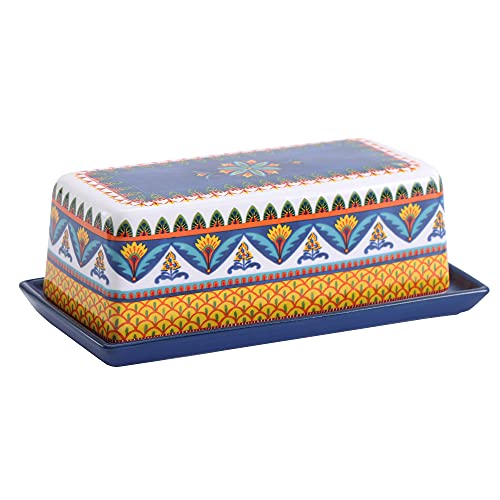 Havana Ceramic Butter Dish with Lid (Havana / Large)