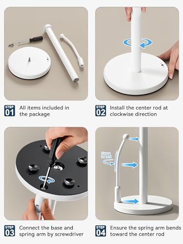 Paper Towel Holder Countertop (05-white)