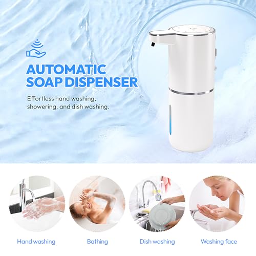 2 Pack Automatic Foaming Soap Dispenser (White / Foam)