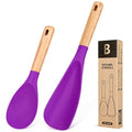 Cooking Spoon and Rice Scooper for Nonstick Cookware (Berry)