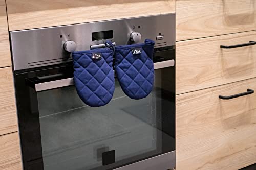 Oven Mitts Heat Resistant (Blue / Mini)
