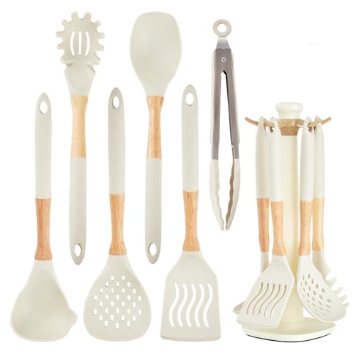 Kitchen Utensils Set (Cream White-7Max)