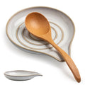 Ceramic Spoon Rest for Stove Top (White)