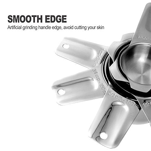 13 Piece Measuring Cups and Spoons Set (13 Piece / Silver)