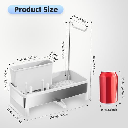 Sponge Holder for Kitchen Sink (E-white)