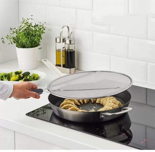 Splatter Screen for Frying Pan (Red-13IN)
