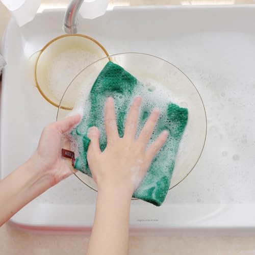 100% Cotton Waffle Weave Kitchen Dish Cloths 18 (Dark Green / 12 X 12 - 18 Pack)