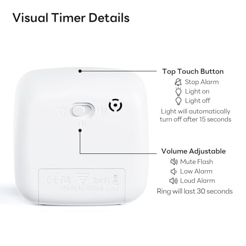 Visual Timer with Night Light (Purple)