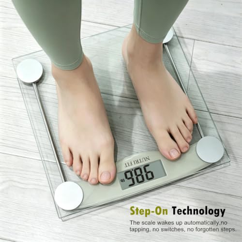 Digital Bathroom Scale for Body Weight Precision Weighing Scale (Grayish Green)