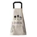 Women Kitchen Apron with Hand Wipe Pockets (White)