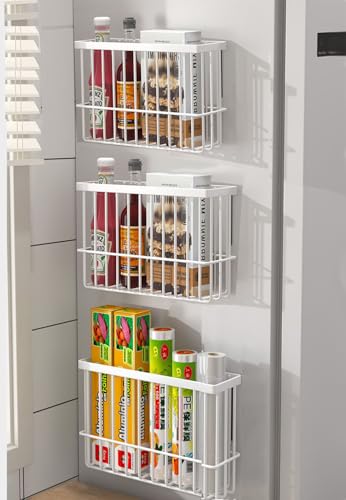 3 Piece Kitchen Cabinet Door Storage Box (White3)