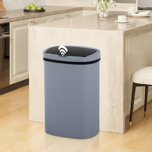 13 Gallon Trash Can (Gray)