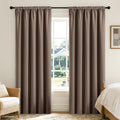 Khaki Blackout Curtains 72 inch Length 2 Panels Set (Khaki / 52"W x 72"L (Pack of 2))