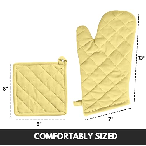 Oven Mitt 7"x13" (Pale Yellow)