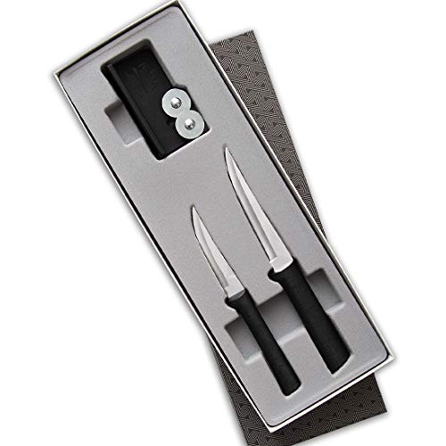 Cutlery Paring Plus Sharpener Set (Black)