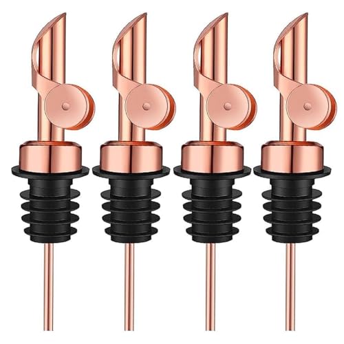 Pafuen 4 Pack Liquor Pour Spout (Rose Gold)