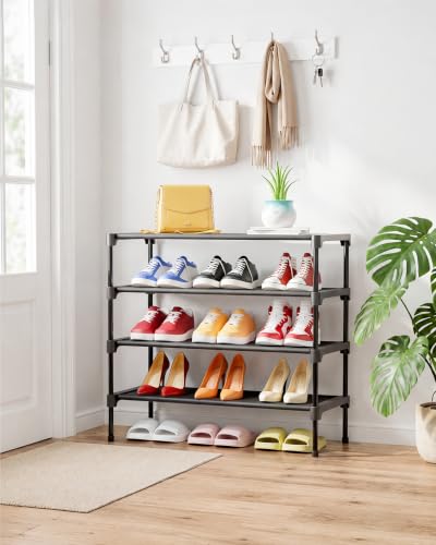 Shoe Rack Non (Black / 27.5" Wide - 4 Tier)