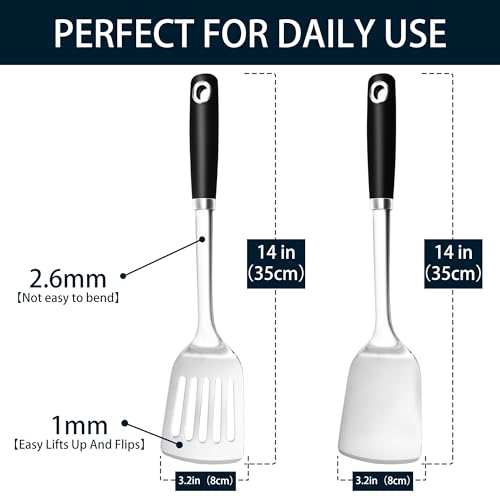 14 in Spatula Set (2PCS-Spatulas set / Black)