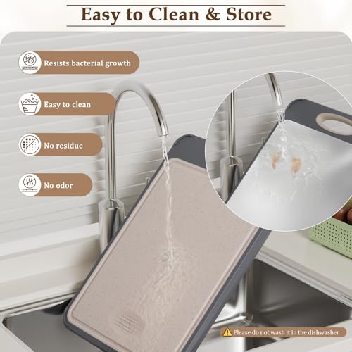 Cutting Board for Kitchen (16"Lx11"W-Gray)