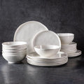 Ceramic Dinnerware Sets for 8 (Modern-Peal White / Service for 8 （24pcs）)