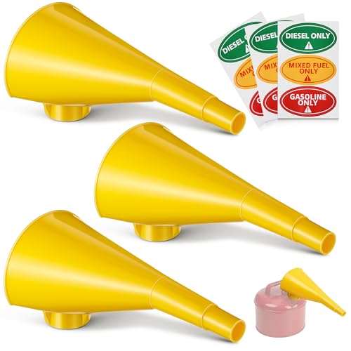 Plastic Gas Can Funnel Compatible with Eagle F15FUN (Yellow)