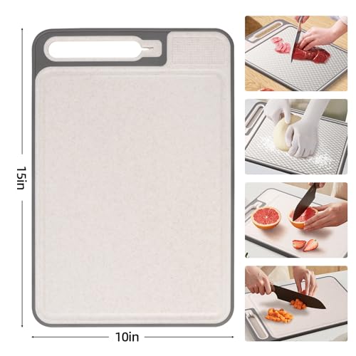 2 In 1 Cutting Boards Non Toxic for Gourmet Kitchen Aficionados (HQ-B001)