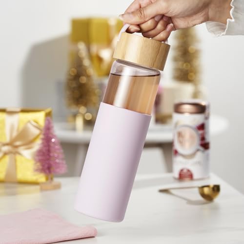 Dana Tea Infuser Mug with Strainer and Lid (Purple / 16 Ounces)