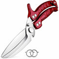 Heavy Duty Poultry Shears (Burgundy)