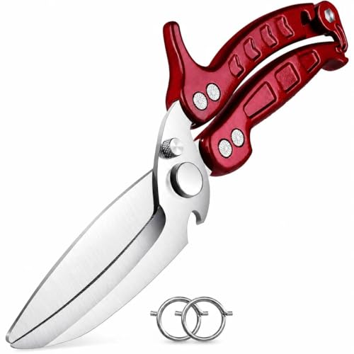 Heavy Duty Poultry Shears (Burgundy)