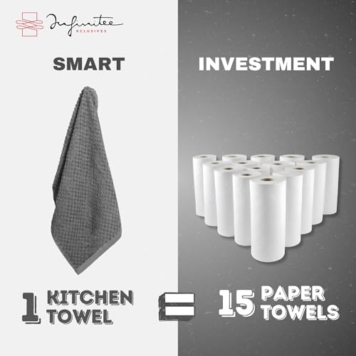 Kitchen Towels (Grey / 15 x 25)