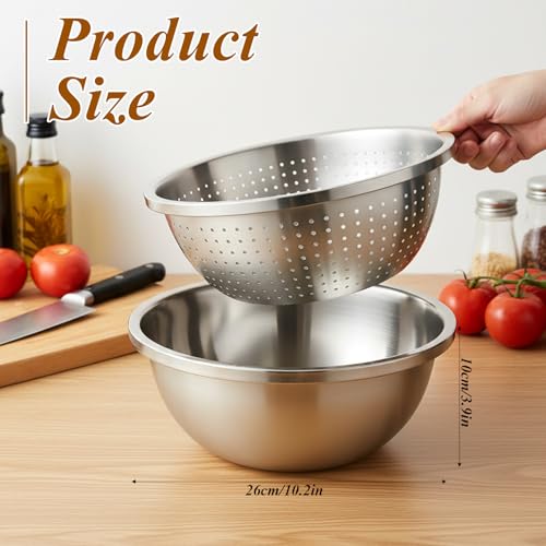 304 Stainless Steel Colander and Strainer (L)