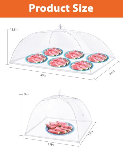 Food Covers for Outside (5 PACK (1*XXL+4*L))