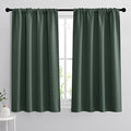 54 inch Blackout Curtains for Living Room Bedroom (Dark Green / 42"W x 54"L (Pack of 2))