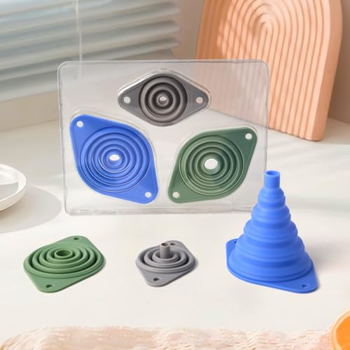 Kitchen Funnel Set of 3 (3Pack - Large,Medium,Small)