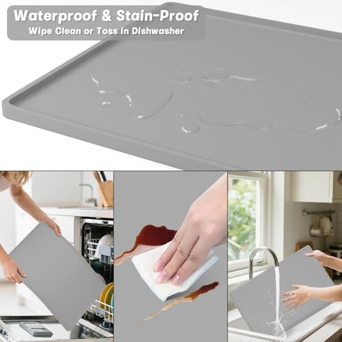 Silicone Coffee Mat (Gray / 24" x 16")