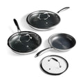 6pc Hybrid Nonstick Frying Pans Set with Lids